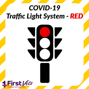 COVID-19 Traffic Light System - Red